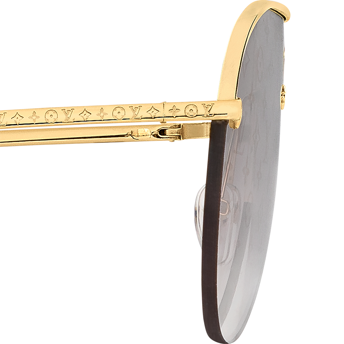 Grease Mask Sunglasses Luxury S00 Gold LOUIS VUITTON